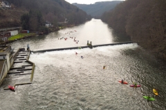 Das erste Wehr auf der mittleren Lenne